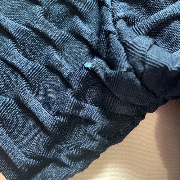 New Mix Navy Blue Form Fitting Zip Up Hoodie Size S/M - Picture 10 of 10